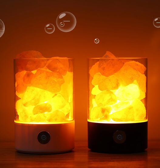 🧂 
Crystal salt lamps™️ ✨ Creates a warm, calming glow to instantly relax your space