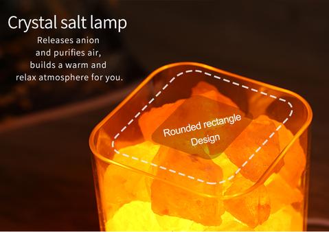 🧂 
Crystal salt lamps™️ ✨ Creates a warm, calming glow to instantly relax your space
