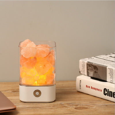 🧂 
Crystal salt lamps™️ ✨ Creates a warm, calming glow to instantly relax your space