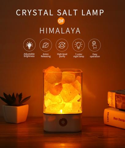 🧂 
Crystal salt lamps™️ ✨ Creates a warm, calming glow to instantly relax your space